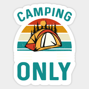 Camping Vibes Only Sticker